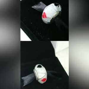 RARE Pandora Playing Cards Las Vegas Murano Rare Charm Retired